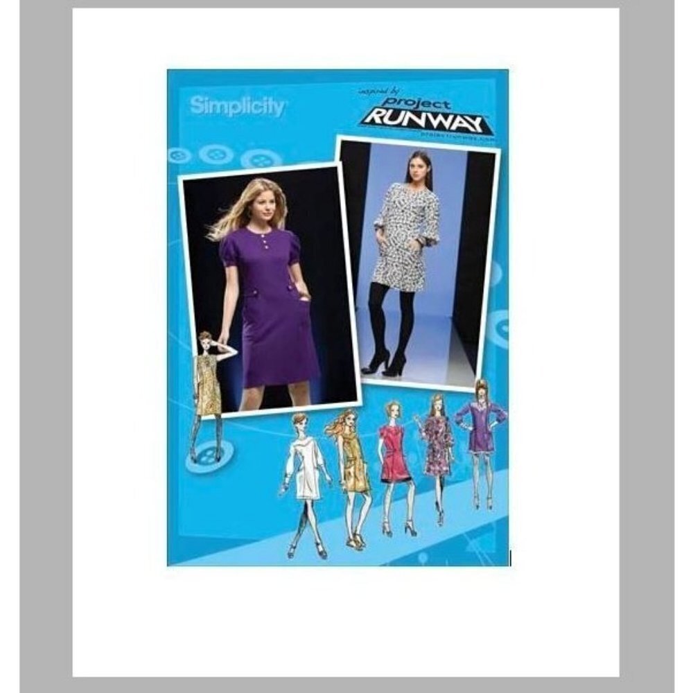 Simplicity Sewing Pattern 2798 Dress Misses 4-12 Project Runway Uncut FF